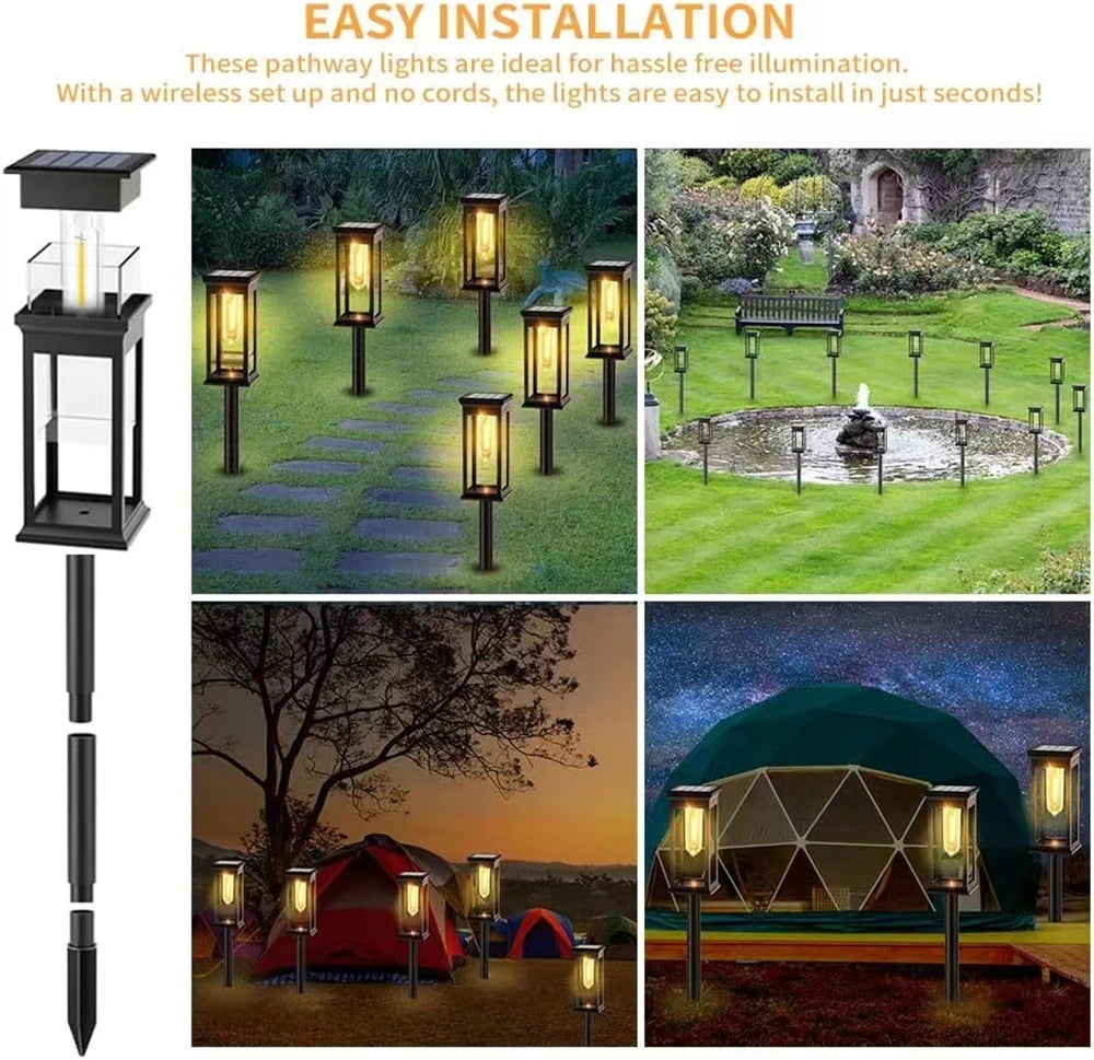 Solar Pathway Lights – Outdoor Waterproof IP65 Garden & Yard Lighting