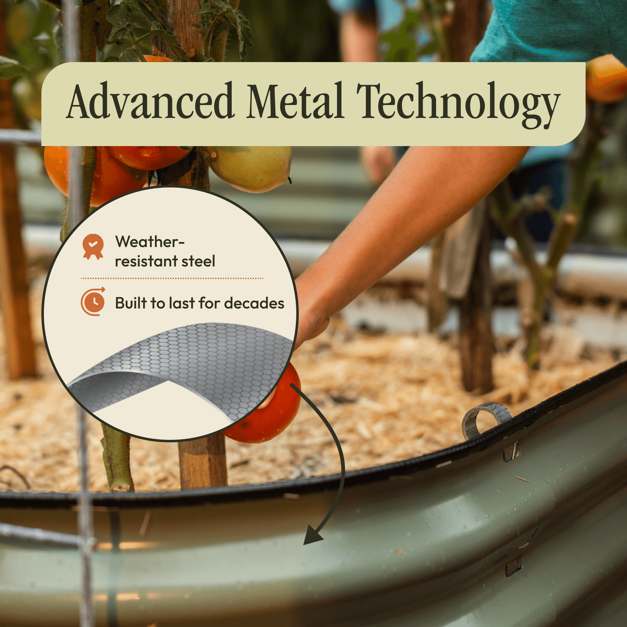 17" Tall 6-in-1 Premium Metal Raised Garden Bed – No Tools Needed