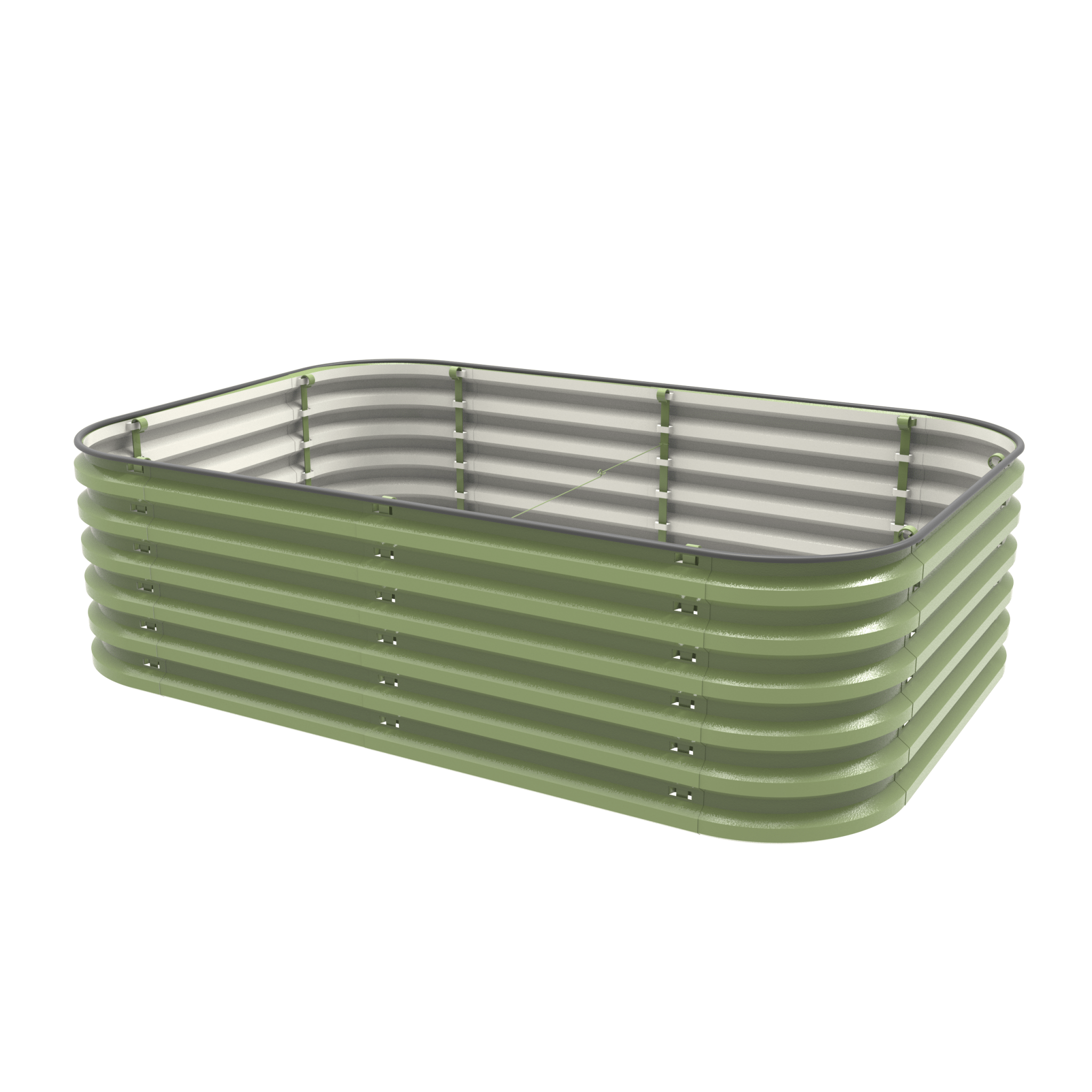 17" Tall 6-in-1 Premium Metal Raised Garden Bed – No Tools Needed