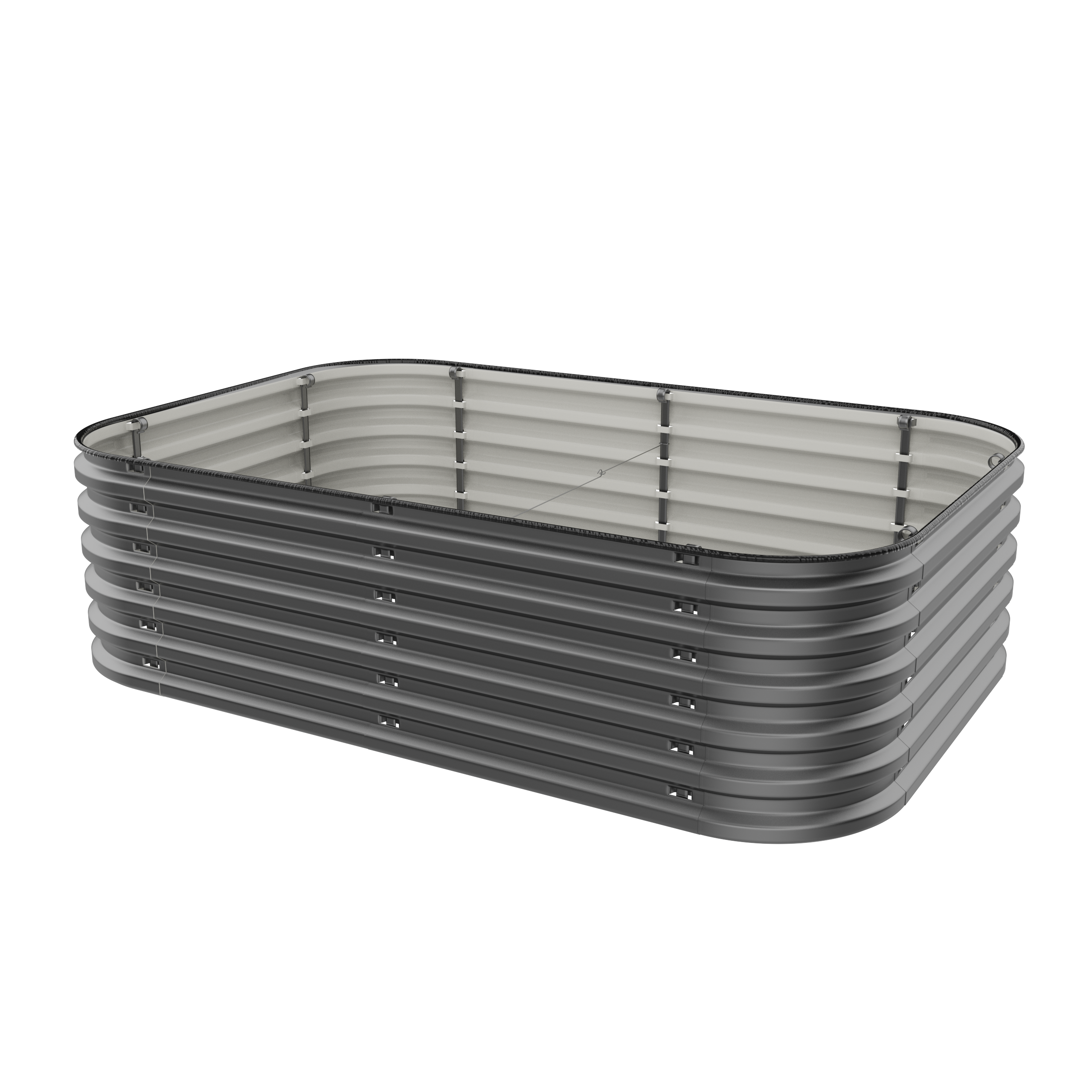 17" Tall 6-in-1 Premium Metal Raised Garden Bed – No Tools Needed