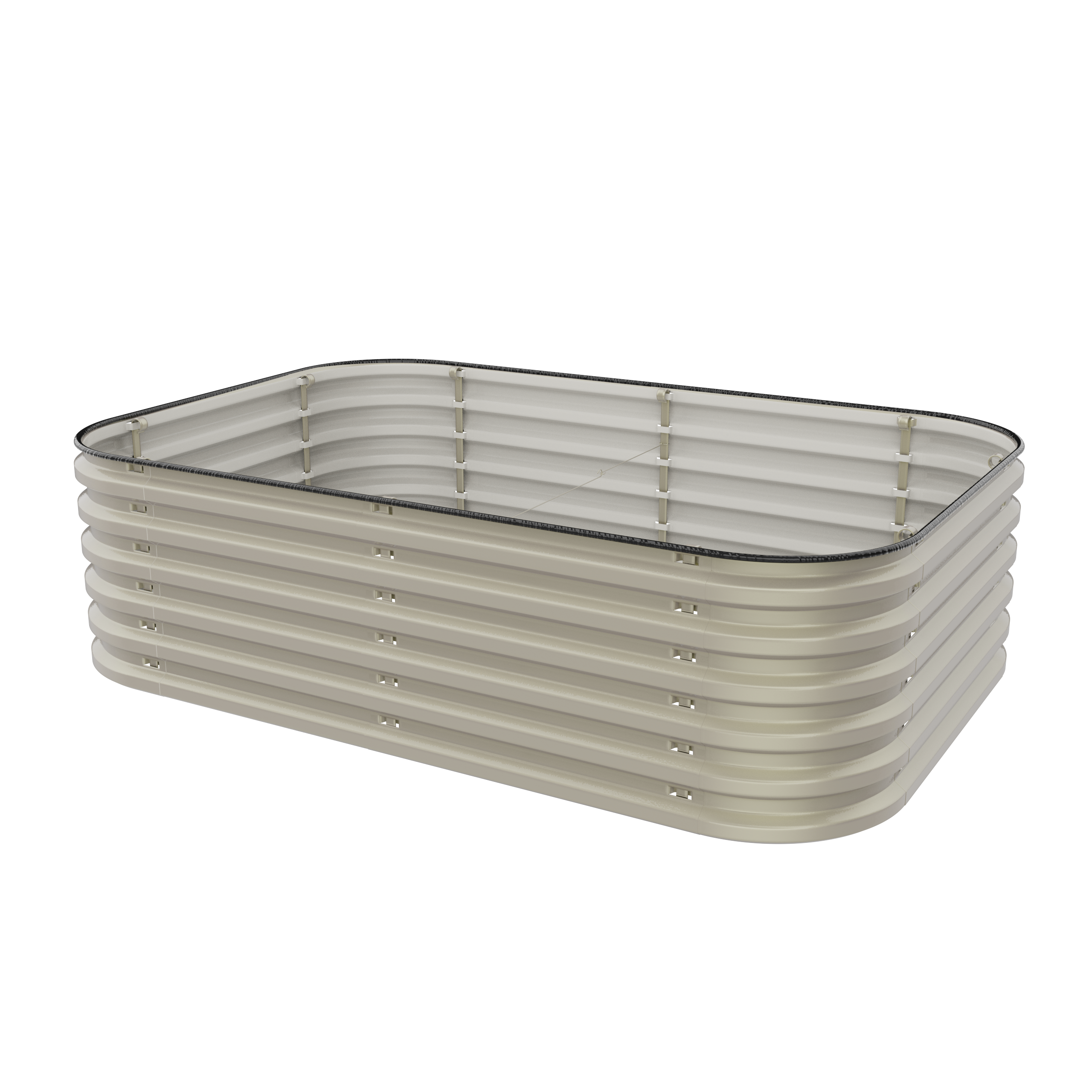 17" Tall 6-in-1 Premium Metal Raised Garden Bed – No Tools Needed
