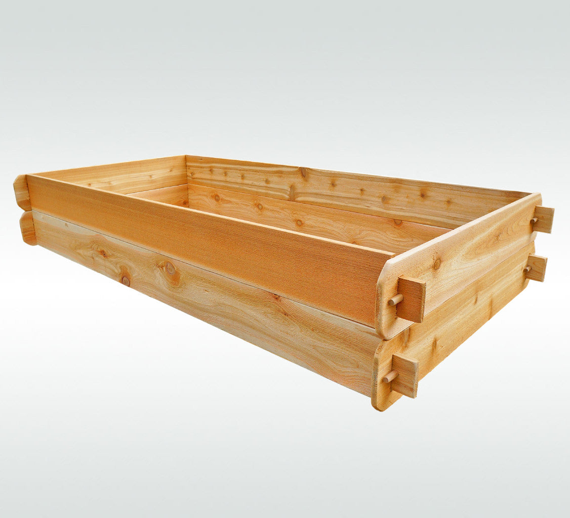 Timberlane Double Raised Garden Bed Kit – 2x 3x6 Cedar