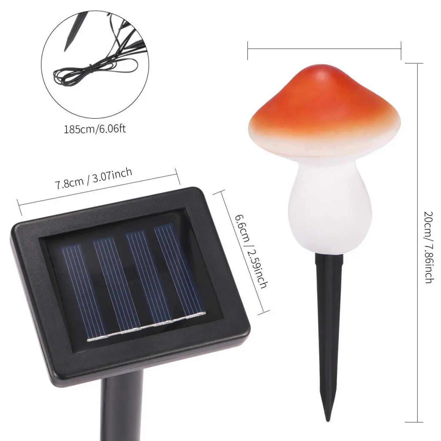 Solar Mushroom Garden Lights – Waterproof LED Pathway Lamps