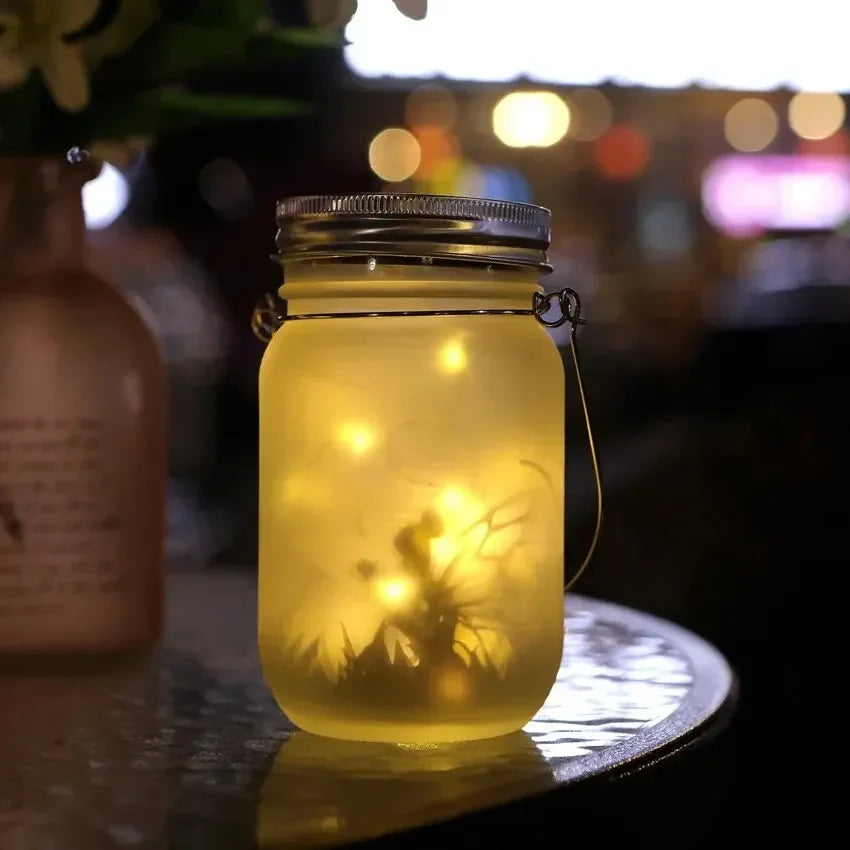 Solar Mason Jar Fairy Lights – Garden Decoration