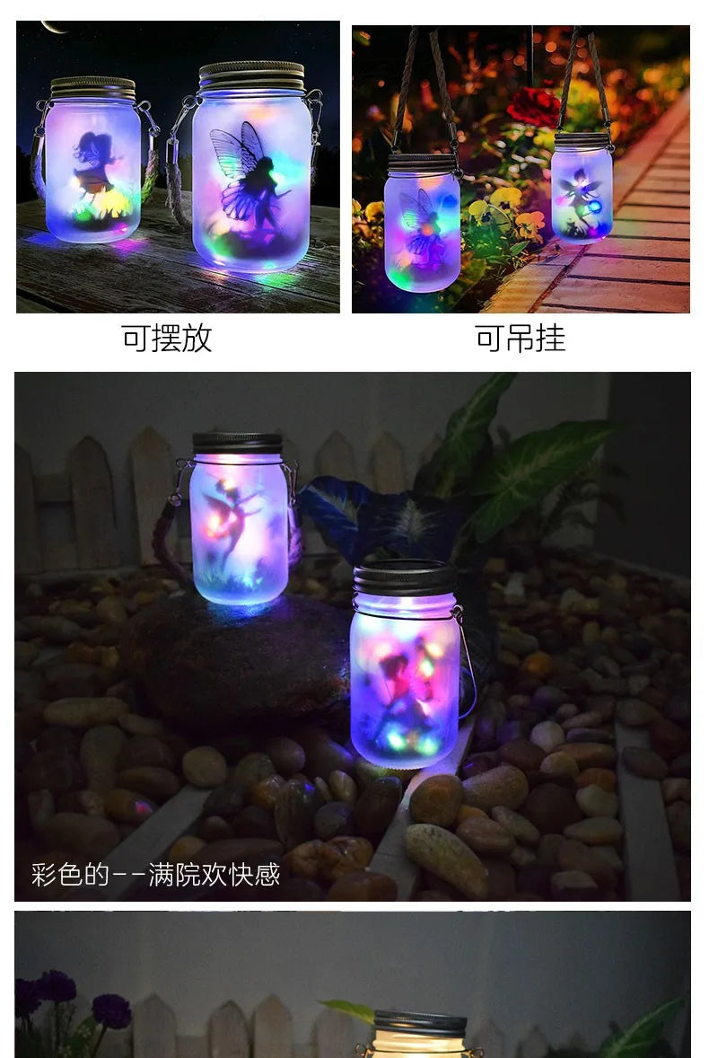Solar Mason Jar Fairy Lights – Garden Decoration