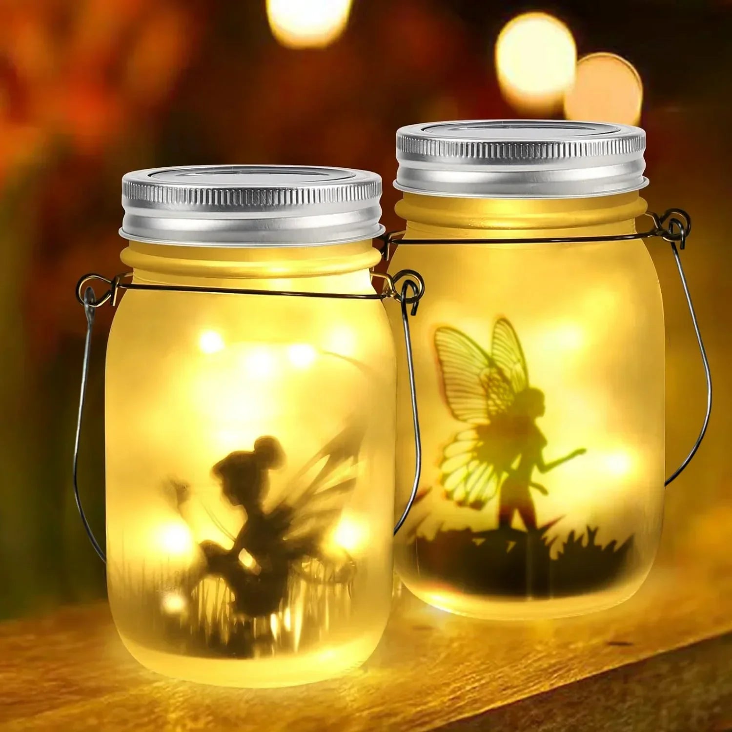 Solar Mason Jar Fairy Lights – Garden Decoration