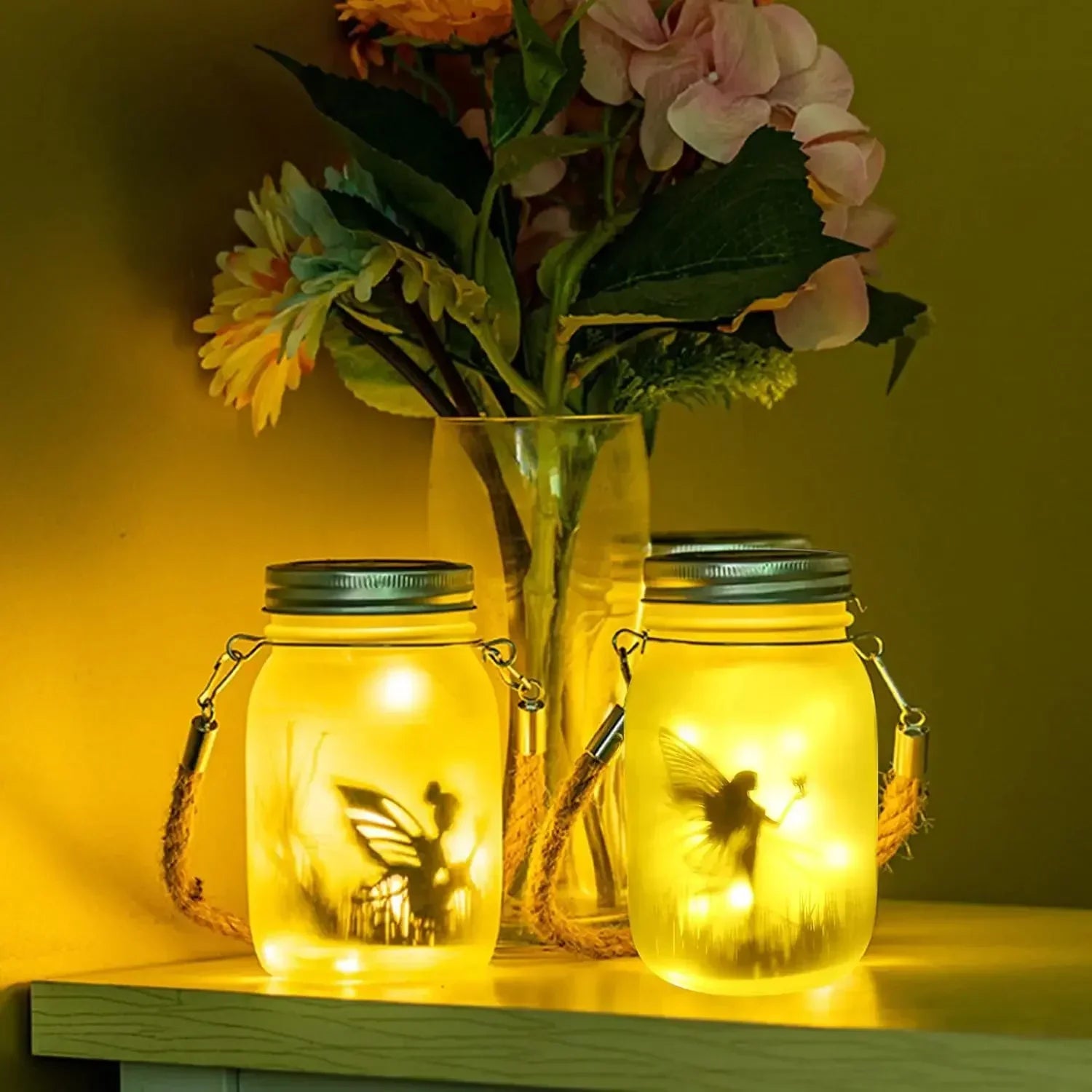 Solar Mason Jar Fairy Lights – Garden Decoration