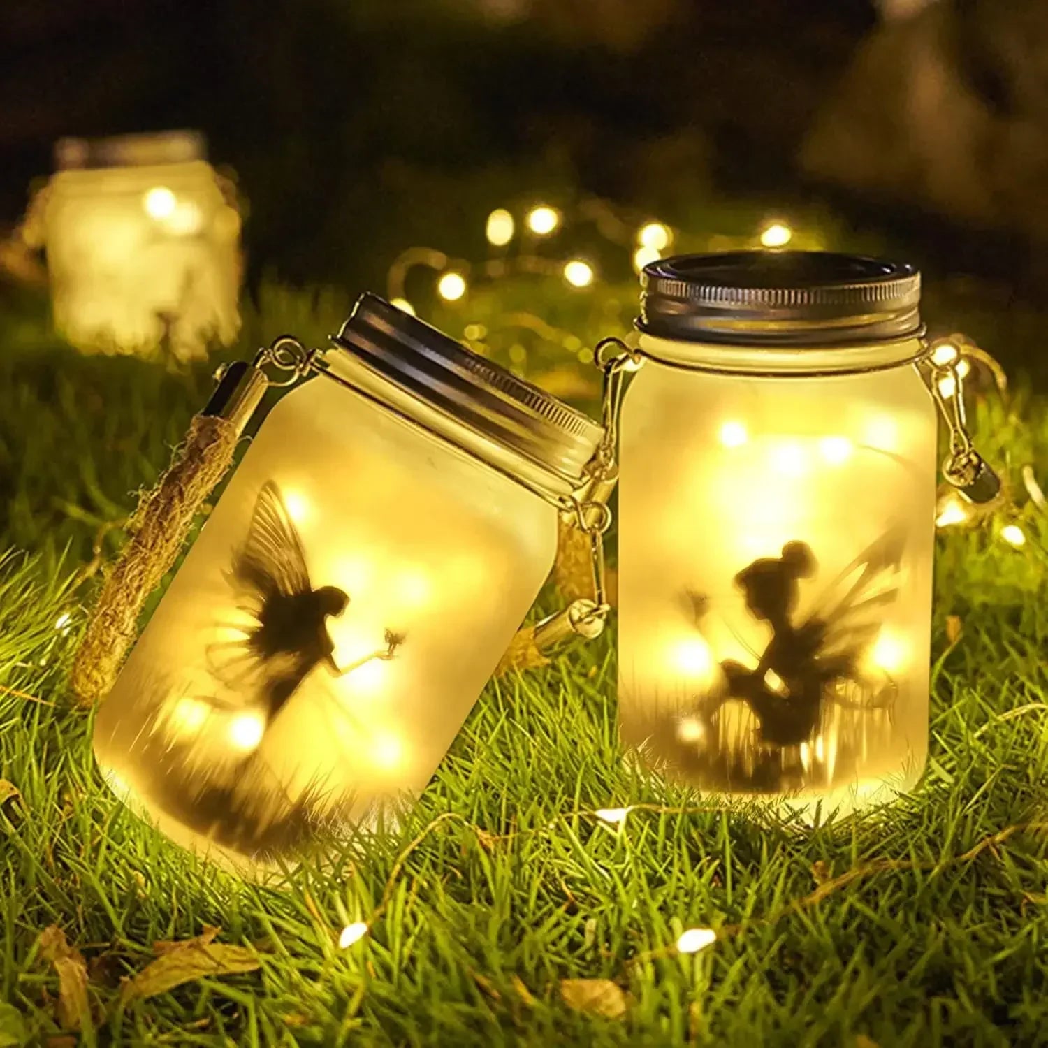 Solar Mason Jar Fairy Lights – Garden Decoration