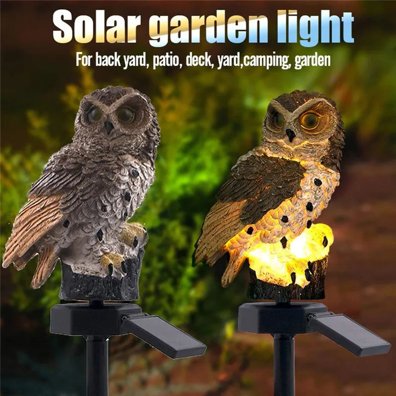 Solar Owl Garden Light – Waterproof LED Decorative Lamp