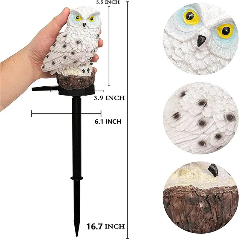Solar Owl Garden Light – Waterproof LED Decorative Lamp