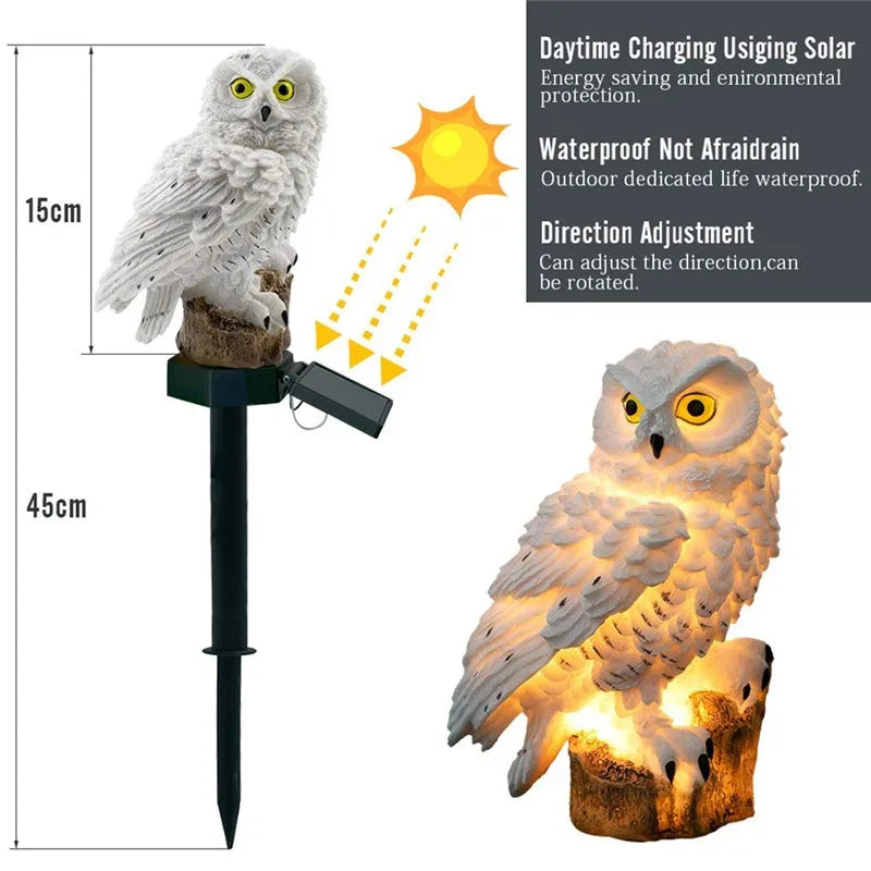 Solar Owl Garden Light – Waterproof LED Decorative Lamp