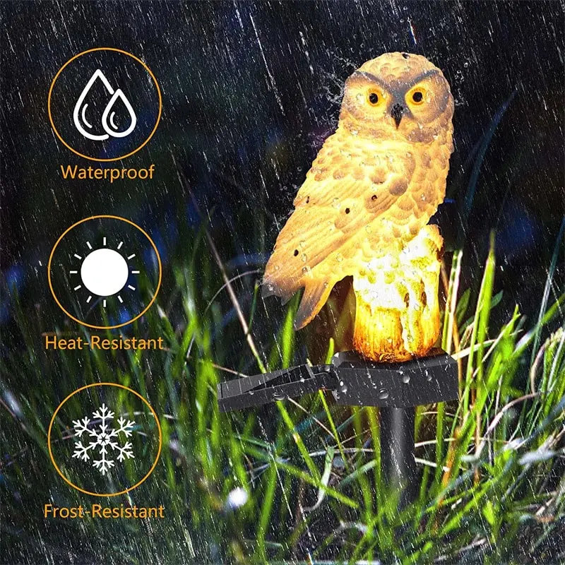 Solar Owl Garden Light – Waterproof LED Decorative Lamp