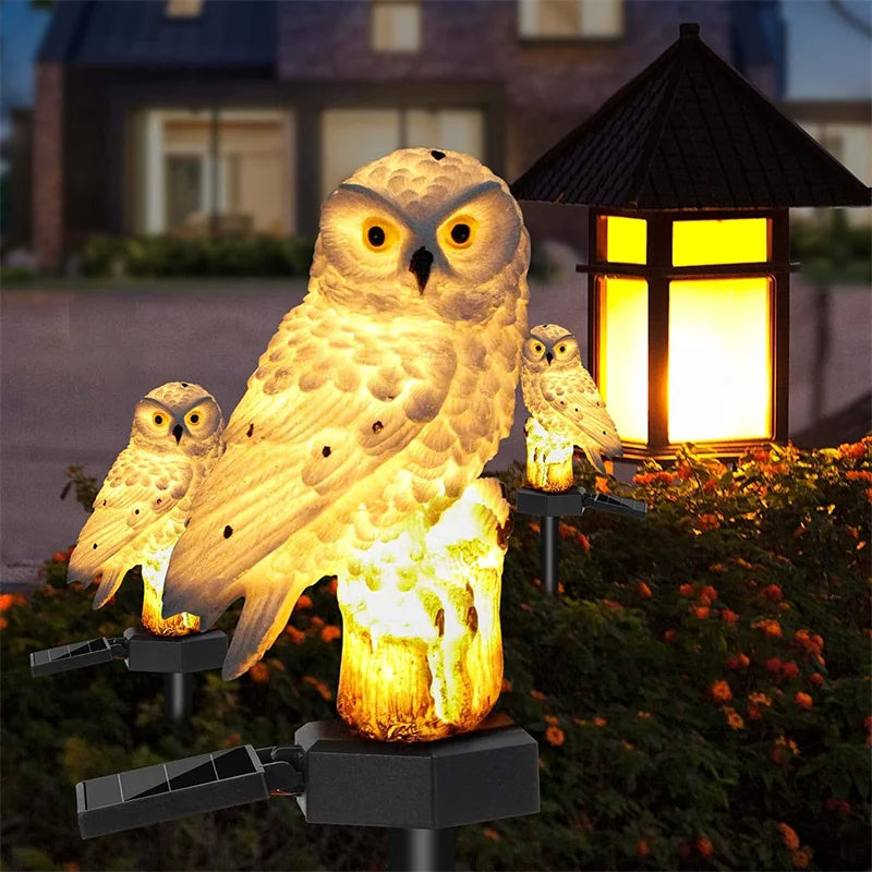 Solar Owl Garden Light – Waterproof LED Decorative Lamp