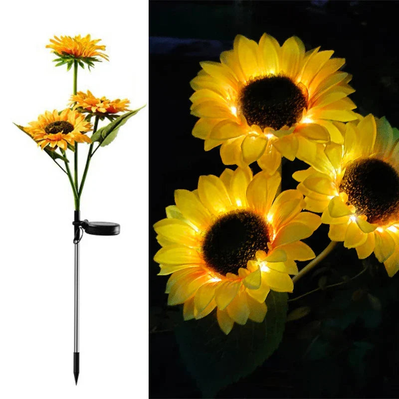 Sunflower Solar Garden Lights – Outdoor Decorative Lighting